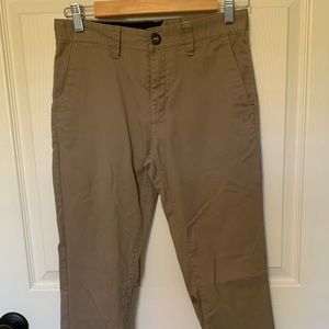 Boys Volcom tan uniform pant